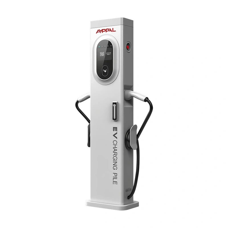 44kW Slim Tower Dual-Port AC EV-laddare för kommersiella parkeringsanläggningar