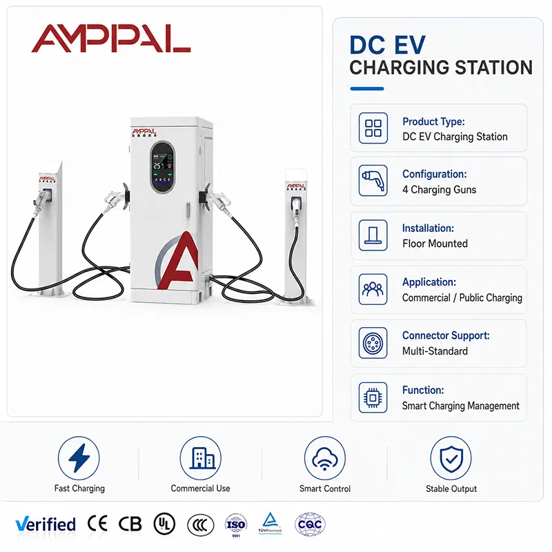 120kW Multi-Gun DC EV Charger for Multiple Vehicles & Fleet Charging